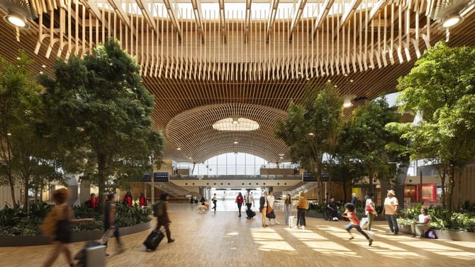 PDX Unveils 215 Billion Terminal Renovation with Oregon Inspired Design